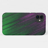 Paarse en Groene Metallic Frost Telefoon Case (Achterkant (horizontaal))