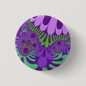Paarse en groene modus ronde button 3,2 cm (Voorkant)