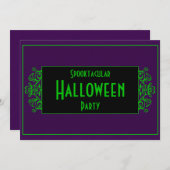 Paarse en groene neon kaart (Voorkant / Achterkant)