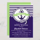 Paarse en Groene Nodal Uitnodiging (Voorkant / Achterkant)