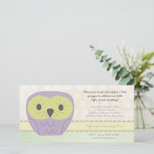 Paarse en groene oliefabriek 1e verjaardag (Staand voorkant)