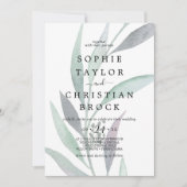 Paarse en groene olievlek met eucalyptus kaart (Voorkant)