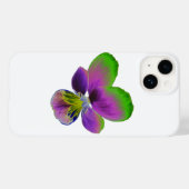 Paarse en groene Pansy Case-Mate iPhone Case (Achterkant (horizontaal))