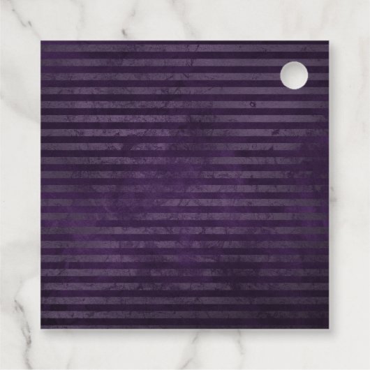 Paarse en groene rozen bedankjes labels (Achterkant)