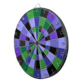 Paarse en groene schaduw dartbord (Voorkant Rechts)