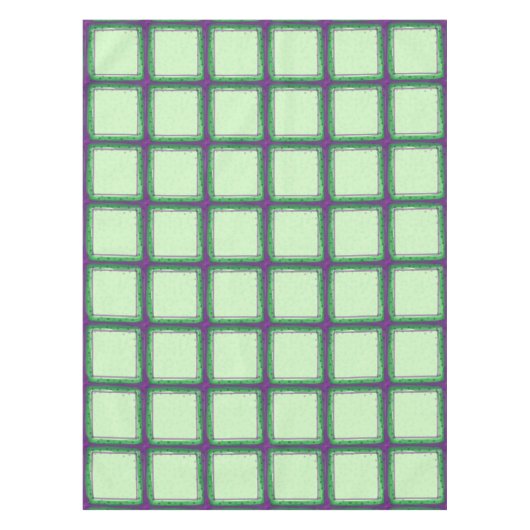 Paarse en groene spellen tafelkleed (Voorkant)