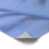 Paarse en groene spiraalvormige Ammonite Fossil Ar Poster (Hoek)