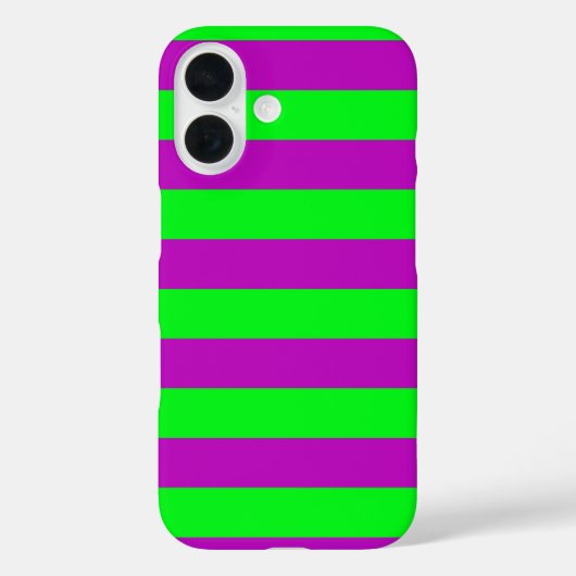 Paarse en groene strepen ontwerp Case-Mate iPhone case (Achterkant)
