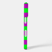 Paarse en groene strepen ontwerp Case-Mate iPhone case (Achterkant / Rechts)