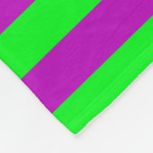 Paarse en groene strepen ontwerp fleece deken (Hoek)