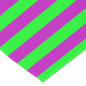 Paarse en groene strepen ontwerp korte tafelloper (Hoek)