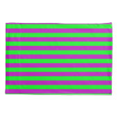 Paarse en groene strepen ontwerp kussensloop (Achterkant)