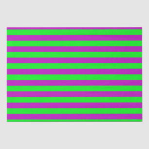 Paarse en groene strepen ontwerp tissuepapier