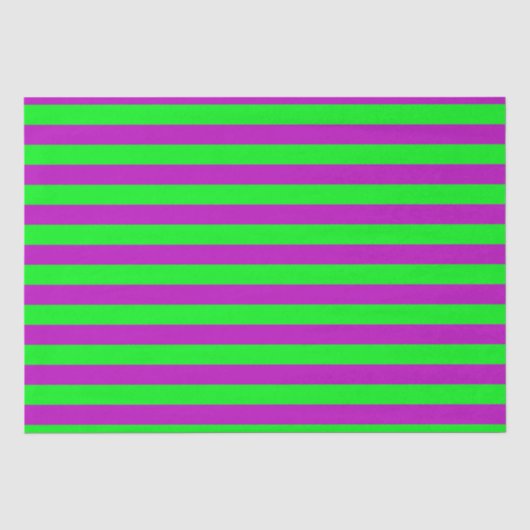 Paarse en groene strepen ontwerp tissuepapier (Voorkant)
