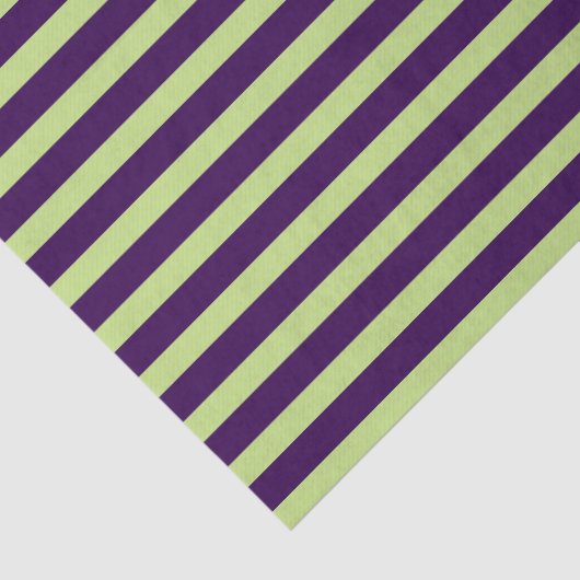 Paarse en groene strepen tissuepapier (Detail)