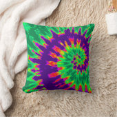 Paarse en groene Stropdas Pillow Kussen (Deken)
