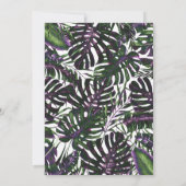 Paarse en groene tropische olievlekken kaart (Achterkant)