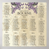 Paarse en groene voetgangerszitplaats Grafiek 12 T Poster (Voorkant)