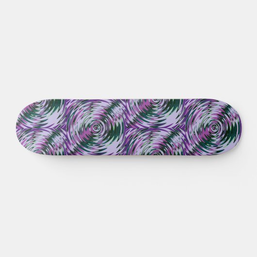 Paarse en groene Vortex drukken skateboard Deck (Horizontaal)