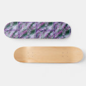 Paarse en groene Vortex drukken skateboard Deck (Horizontaal)