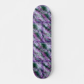 Paarse en groene Vortex drukken skateboard Deck (Voorkant)