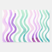 Paarse en groene waterverf inpakpapier vel (Voorkant 3)