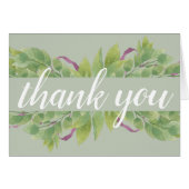 Paarse en groene Waterverf Leidt tot dank (Voorkant Horizontaal)