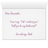 Paarse en groene Waterverf verliest Bridesmaid (Binnen Horizontaal (Onder))