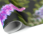 Paarse en groene wilde bloemen cadeaupapier (Rol Hoek)