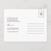 Paarse en groene zeepaardje Save the Date Briefkaa Aankondigingskaart (Achterkant)