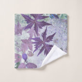 Paarse en heide pasteltint bad handdoek (Wasdoekje)