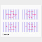 Paarse en hete roze Snoep Shoppe Sticker (Vel)