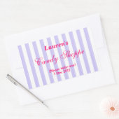 Paarse en hete roze Snoep Shoppe Sticker (Envelop)