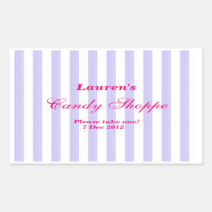Paarse en hete roze Snoep Shoppe Sticker