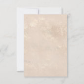 Paarse en ivoren bruiloft RSVP kaartje (Achterkant)