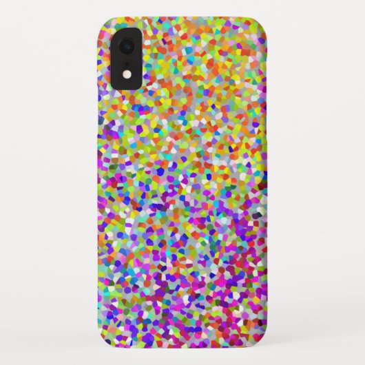 Paarse en koraalvormige Abstracte vormen Case-Mate iPhone Case (Achterkant)