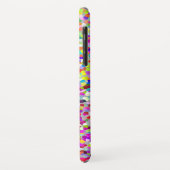 Paarse en koraalvormige Abstracte vormen Case-Mate iPhone Case (Achterkant/links)