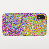 Paarse en koraalvormige Abstracte vormen Case-Mate iPhone Case (Achterkant (horizontaal))