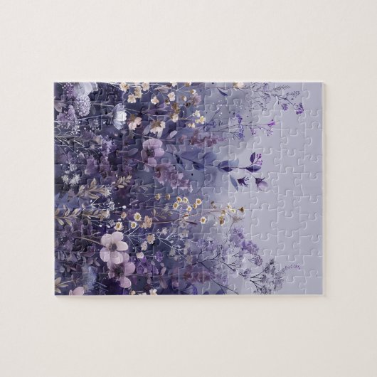Paarse en Lavendar Wildflower Puzzel Legpuzzel (Horizontaal)
