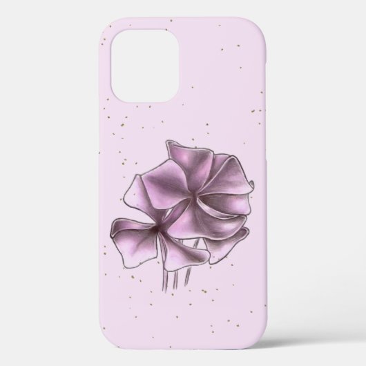 Paarse en lavendarbloem Case-Mate iPhone case (Achterkant)