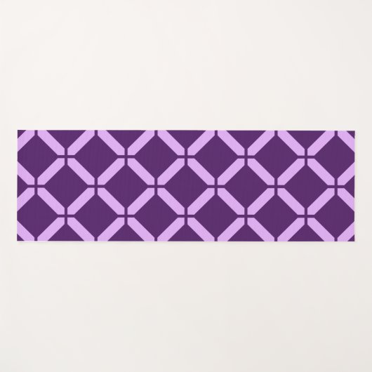 Paarse en lavendel Abstracte oefening Yogamat (Voorkant (horizontaal))