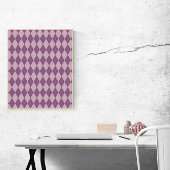 Paarse en lavendel argyle patroon poster