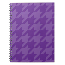 Paarse en Lavendel Houndstooth Notitieboek