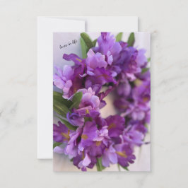 Paarse en lavendel Iris Notitiekaartje