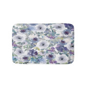Paarse en Lavender Floral Bath Mat (Voorkant)