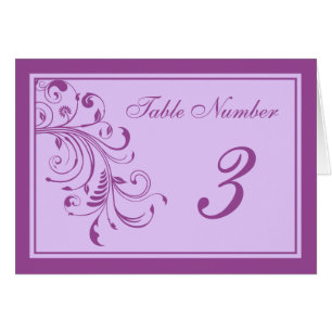 Paarse en lavender Floral Curls Weddenschappen