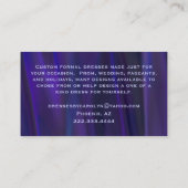 Paarse en lavender Glittery Seamstress Visitekaartje (Achterkant)