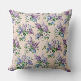 Paarse en Lavender Lilacs over  behangpapier Kussen