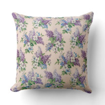 Paarse en Lavender Lilacs over  behangpapier