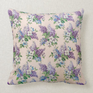 Paarse en Lavender Lilacs over  behangpapier Kussen